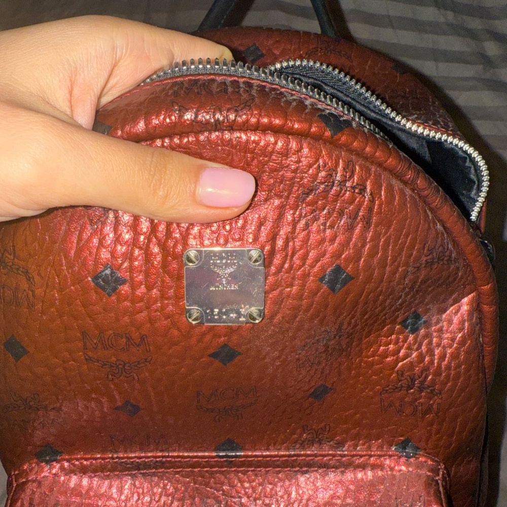 MCM RED BACKPACK ORIGINAL - image 5